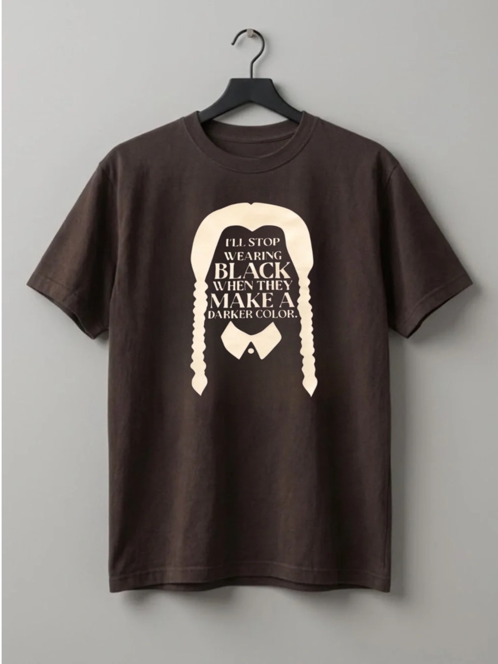 Dark Chocolate Women's Short Sleeve Tee with Cream Graphic